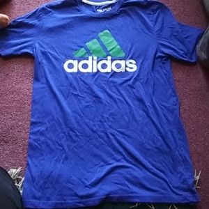 Blue adidas shirt